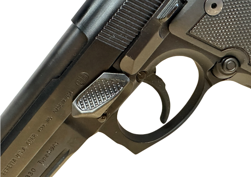 Close up Gas Pedal CG on Beretta 92