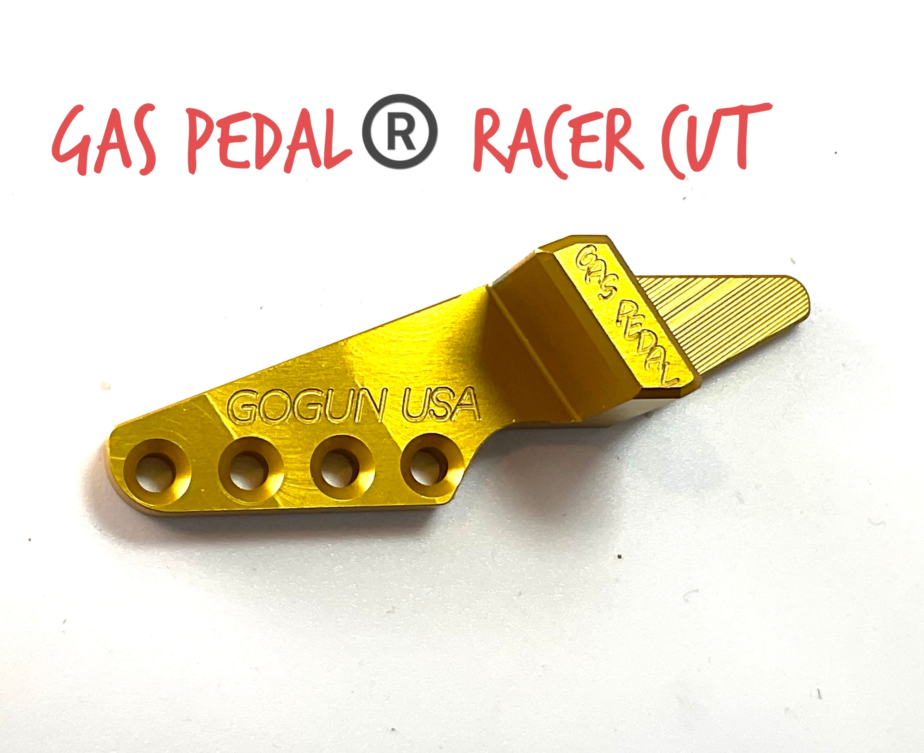 GasPedal® Racer Cut Thumb Assist Aluminum Machine Finish (sku 112)