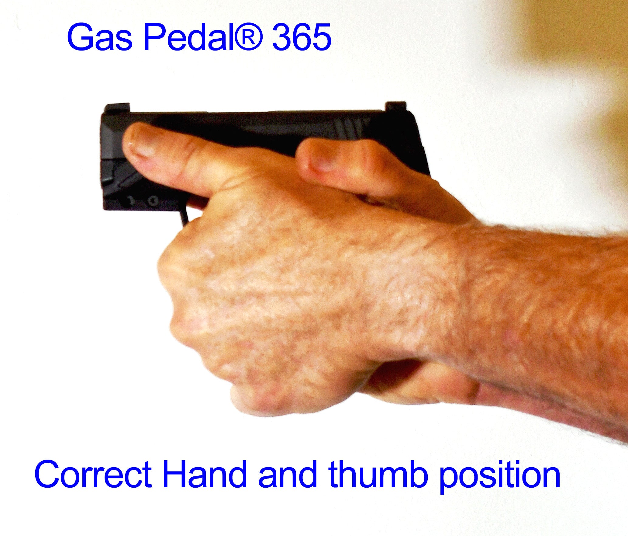 Correct hand position for easiest shooting